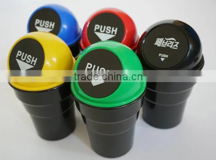 Plastic ABS Mini small colorful car trash bin wholesale hot sale
