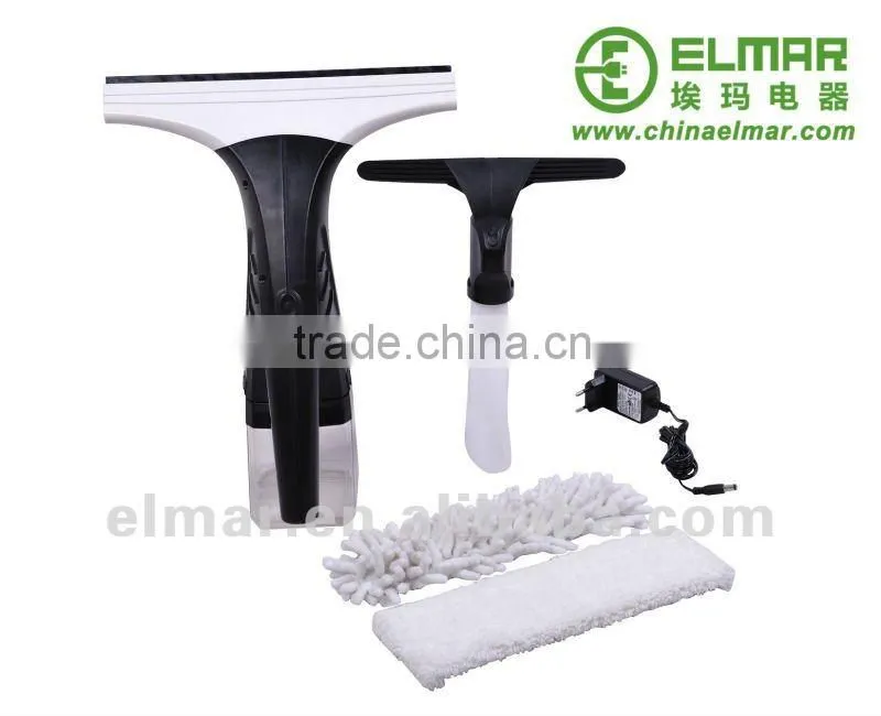 Cordless vacuum rechargeble window cleaner