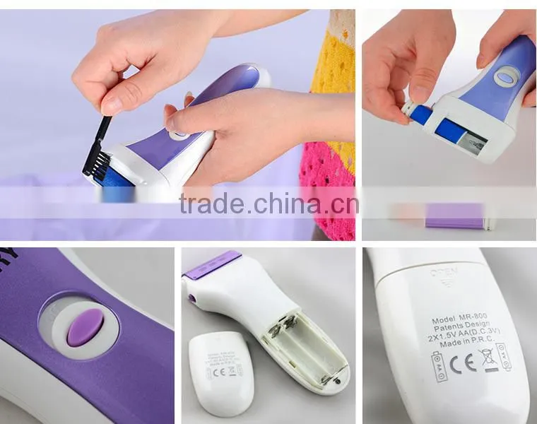 Detacheable Head Design Battery Operated foot buffer /Pedicure machine/foot file in Summer solution