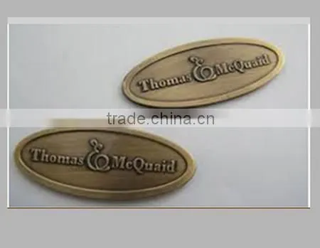 Factory price etching metal nameplate, fashion decorative metal nameplates, custom fashion decorative metal nameplates