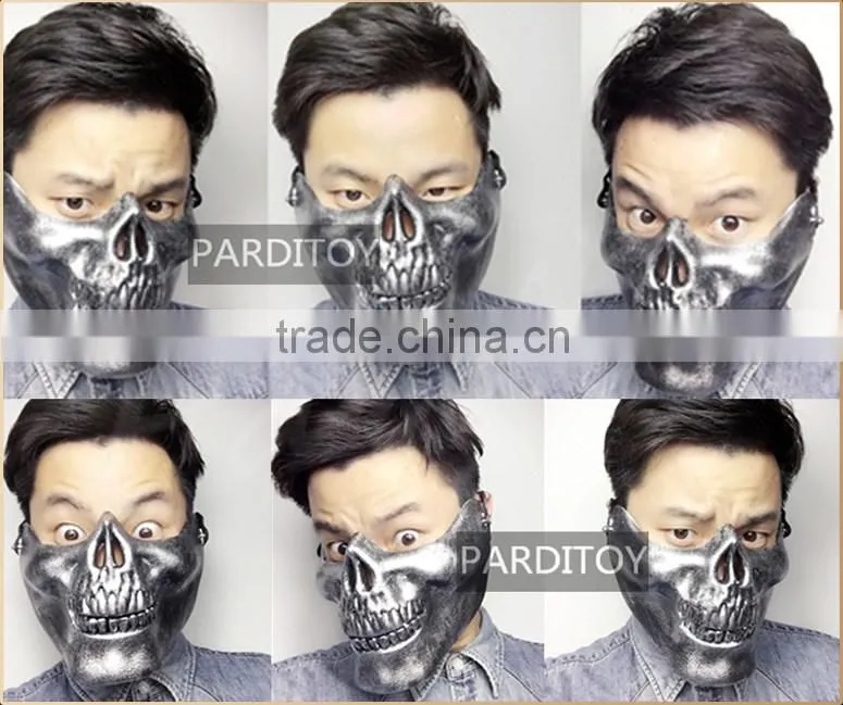 Halloween scary mask half face skull mask