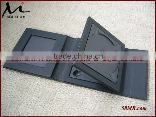 Leather CD/DVD Cover,Black PU CD Case