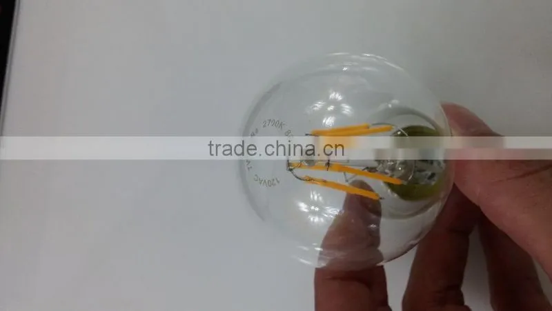 Incandescent shape bulb light CE UL listed a19 e26 8w filament led bulb