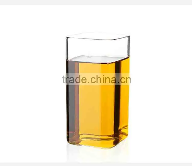 personalized square drinking water glass
