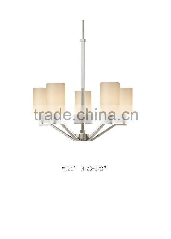 Contemporary mini chrome pendant lamp/light with UL