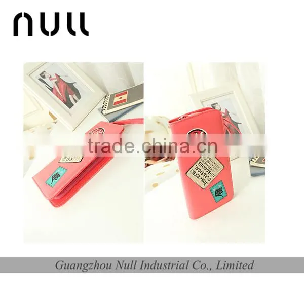 Latest design best quality factory price wallet with cell phone pocket