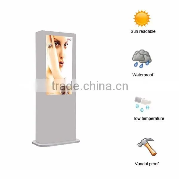 46 inch LCD Outdoor Floor Standing player LCD ad display
