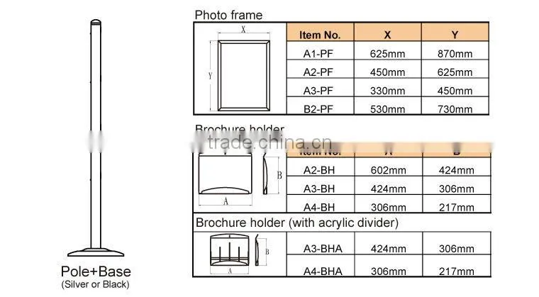 Multifunction literature holder stands