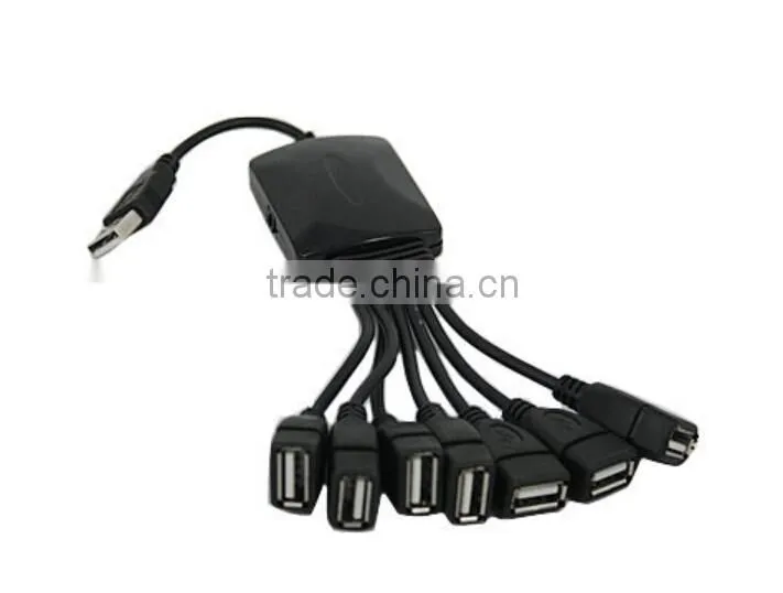 High Speed HUB Octopus Shaped USB 2.0 7 Port USB Hub