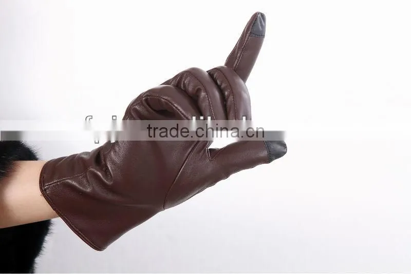 Hot Sale Genuine Leather Glove For Touch Screen