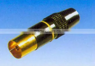 9.5mm TV plug PE material zinc pin rohs comliant