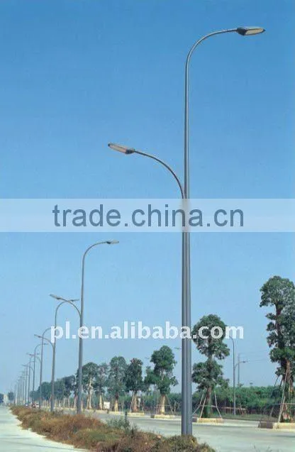 6m/8m/10m Double armsLED roadway lamp with Hot-dip galvanized