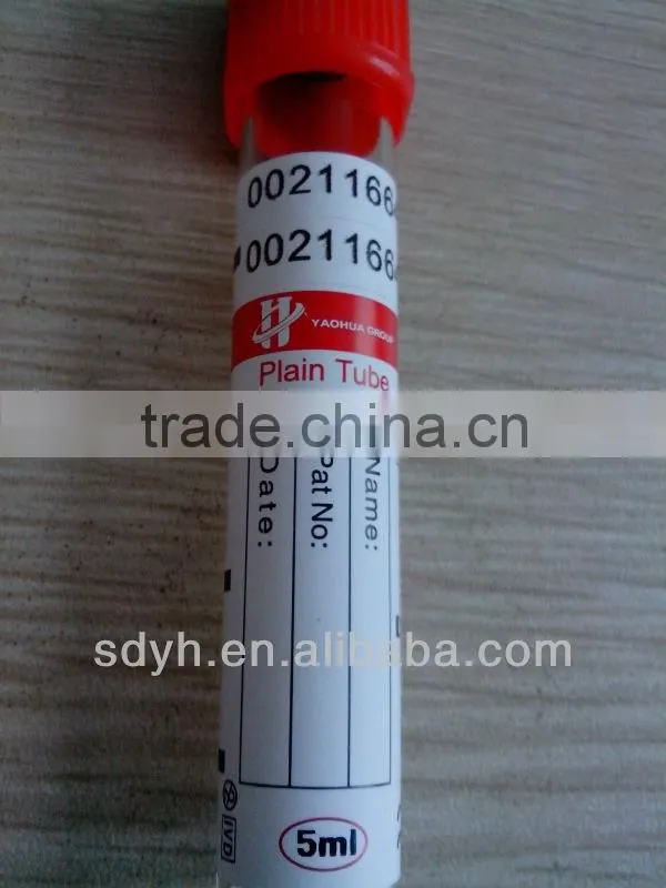 blood vacuum tube plain