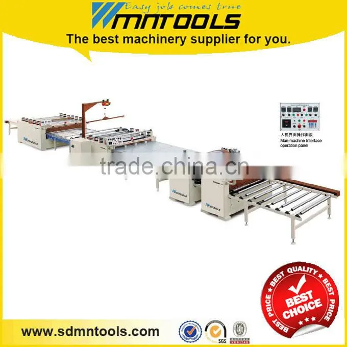 Wood texture paper / pvc sticking machine