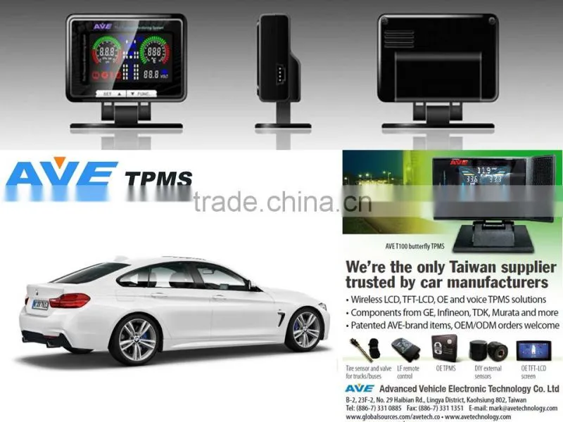 Quality Product Car Accessary AVE T100-SERIES Tire Pressure Mnitoring System TPMS for BMW F36