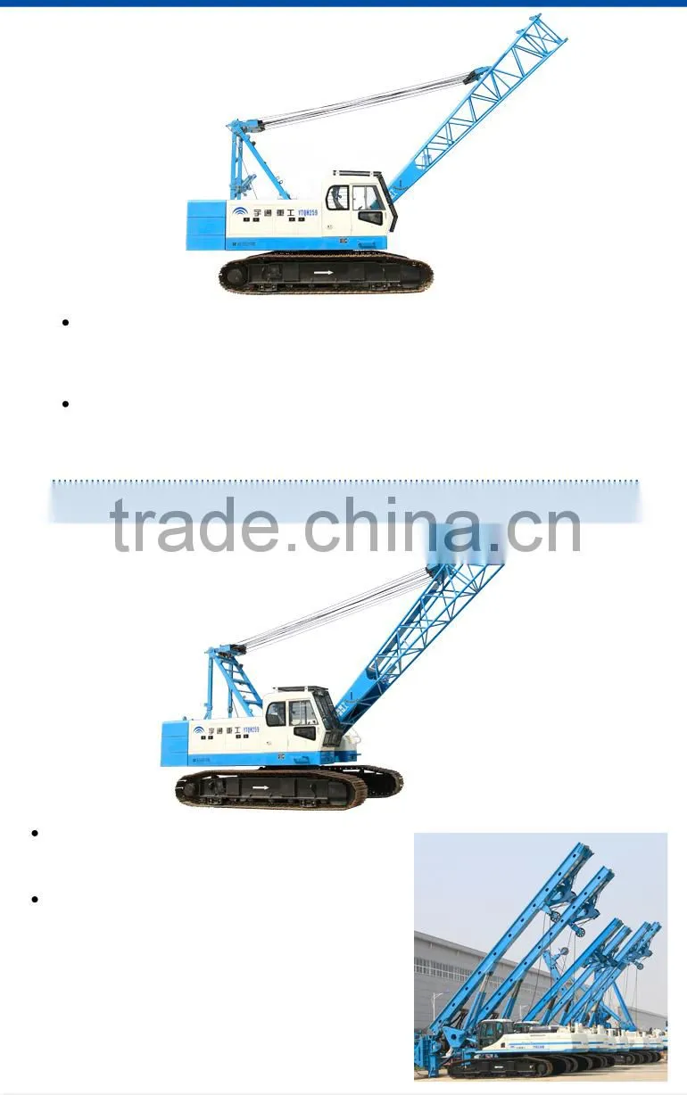 55t Hydraulic Crawler Crane produced by Yutong