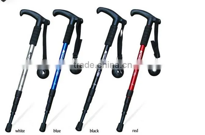 Old Man outdoor sports camping hiking pole walking telescopic stick cane trekking ski poles climbing mountaineering crutch