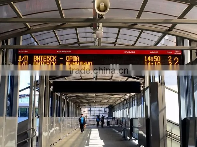Outdoor Waterproof P10 Single Yellow 55 inch outdoor led advertising scroll display