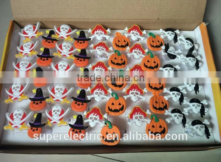 Professional design holidays rings customized wholesale cheap plastic led finger ring