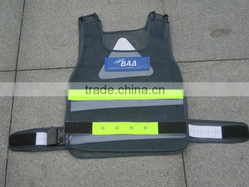 reflective fluorescent safety vest blue