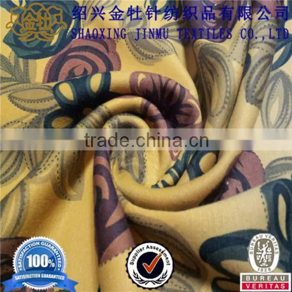 Printed Knitting Punto Roma Fabric, T/R punto roma fabric