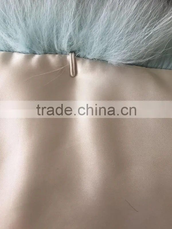 Hot sale Luxury Genuine Fox Fur Block color Fur Shawl