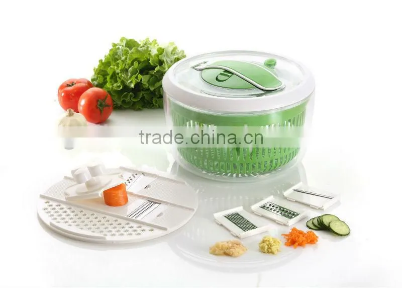 multi-functional salad spinner grater set