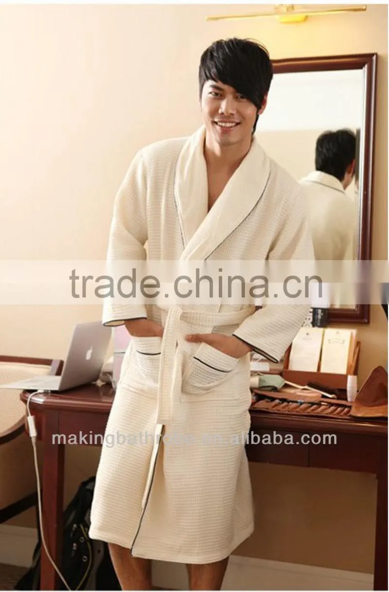 cheap kimono waffle towel hotel bathrobe
