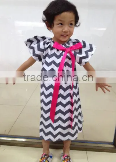 New Arrive Chevron print multicolor cotton skirt Zig zag chevron skirt for girls
