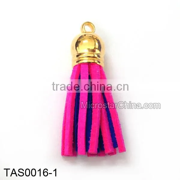 Hot Selling Beautiful Double Colors Korea Suede Tassel