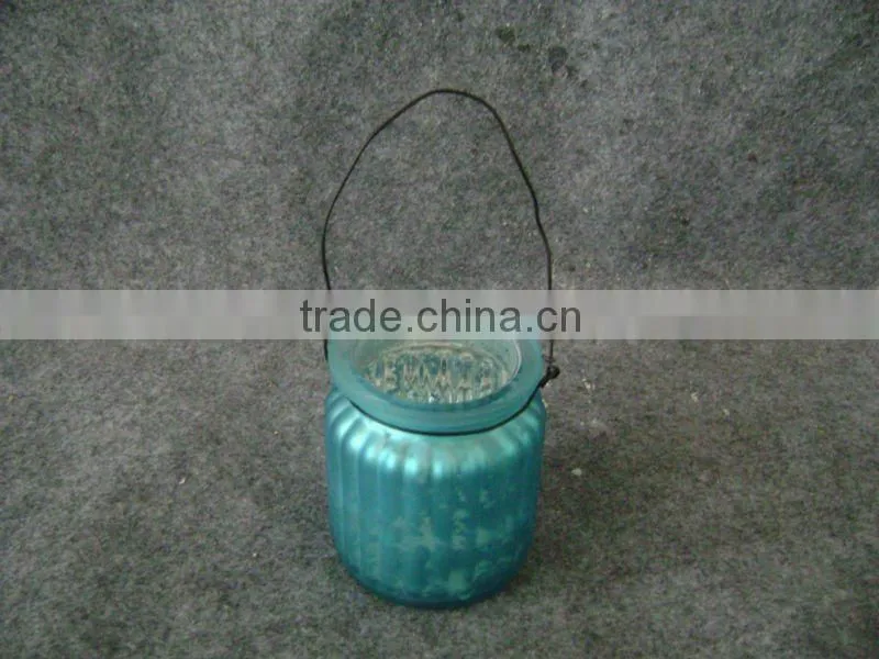 electroplate glass candle jars