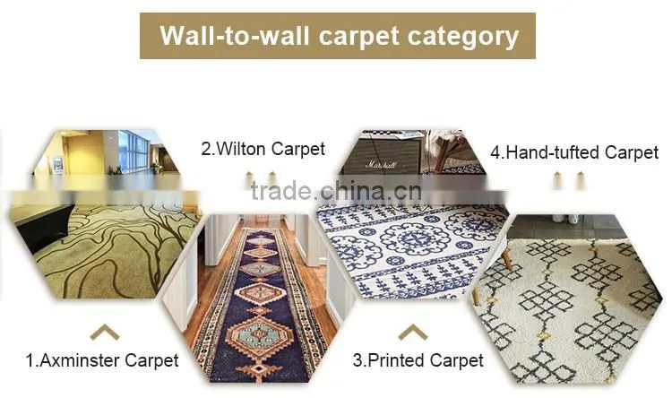 High-Low Loop Piles Environment Non-Toxic Carpet