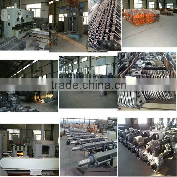 Semi trailer air bag suspension