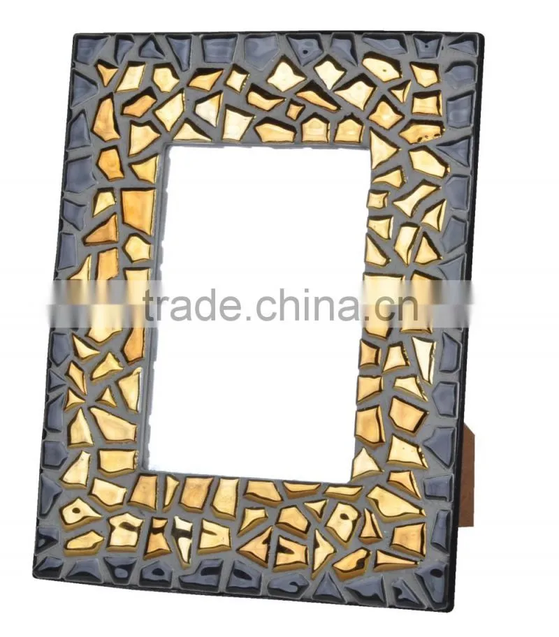 DIY Handmade Craft Mosaic Mirror Frame