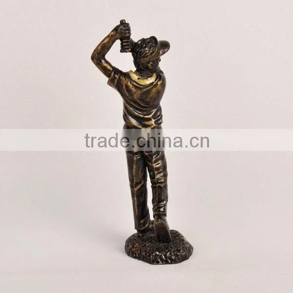 Resin golf sports trophy cup statue