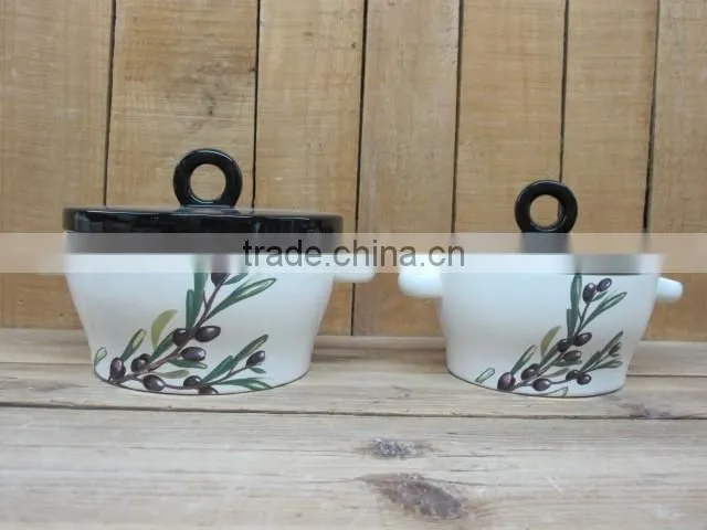 4pcs olive design Ceramic Bathroom Accessories set
