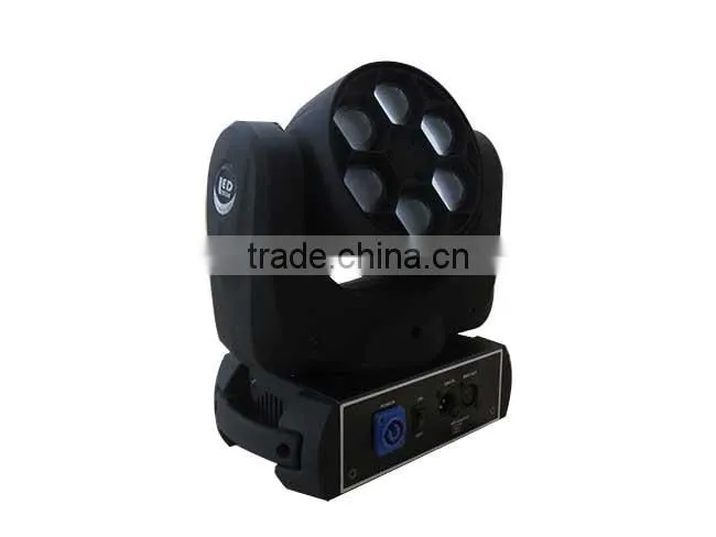New design led bee eye led dj stage moving head light/6pcs 15w RGBW 4 in 1 mini moving head