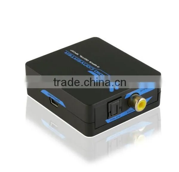 Coaxial to Toslink Digital Converter Support LPCM 2.0 Mini SPDIF Audio Converter