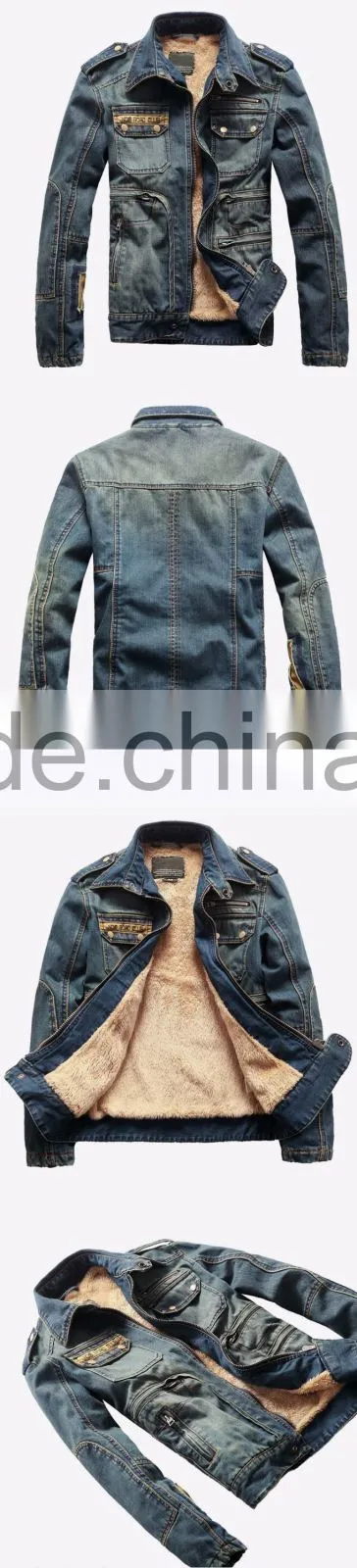 2016 Top OEM newest design fashion cool wholesale high quality mens jeans jacket,coat wear China