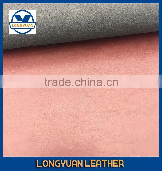 Man Shoe Leather PU Handbag Material Raw Materials for Handbags