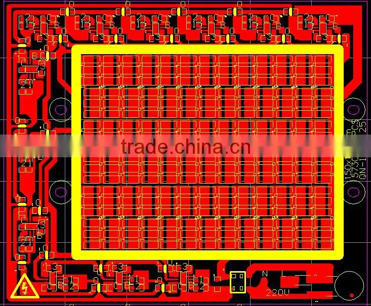 100w aluminum pcb board driverless led module ac220v input directly for street light