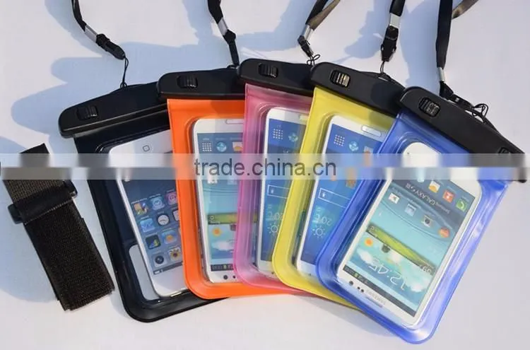 Free Sample Waterproof bag For Samsung Galaxy Note 3, PVC Waterproof bag for Summer