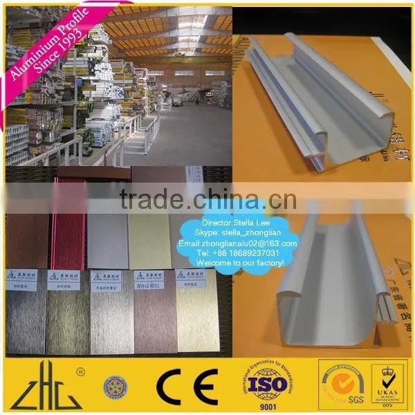 Wow!! 6063 anodized aluminium profile extrusion, aluminium profile furniture tube, aluminium profile sliding track wardrobe door