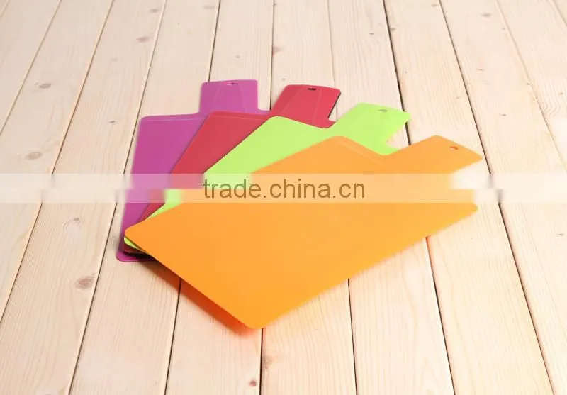 plastic cutting board outside