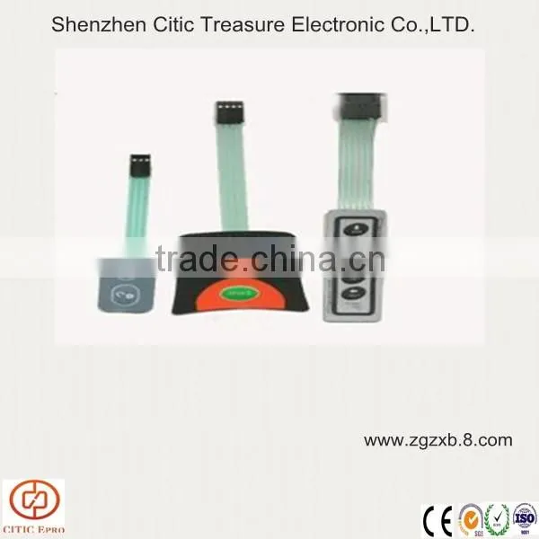 Touch sensitive power button switch membrane keypad