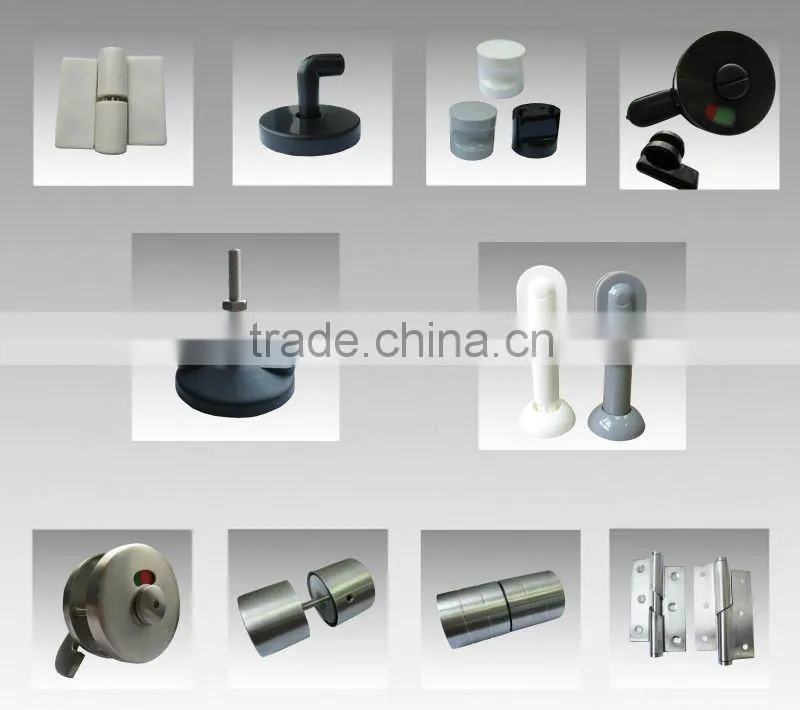Stainless Steel Toilet Partition Hardware with systems