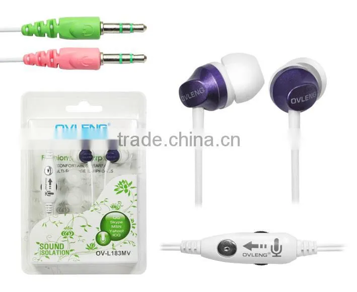 OVLENG Green Earphones with gift case