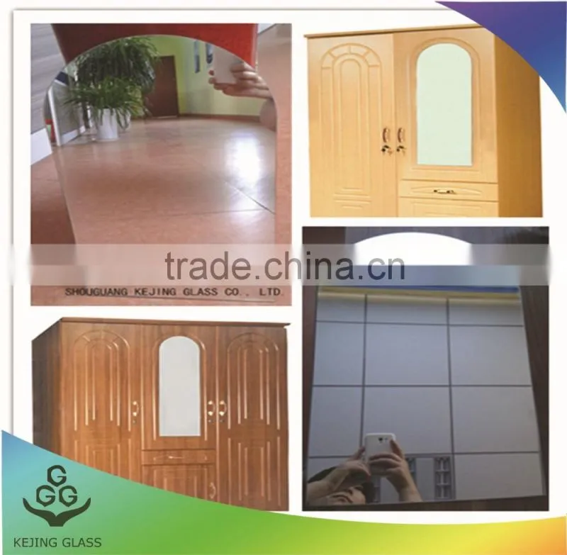 2-6mm beautiful Aluminum mirror,frameless silver mirror,furniture mirror