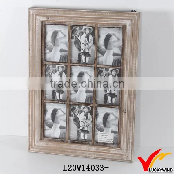 old aged chic multi photo collage wall frames