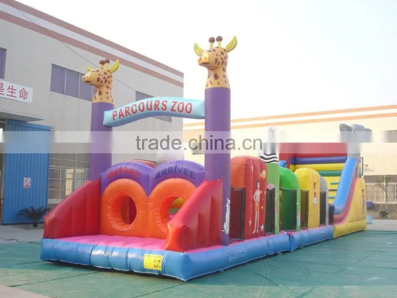 Commercial outdoor inflatable bouncer /inflatable slide bouncer /giant inflatable obstacle bouncer